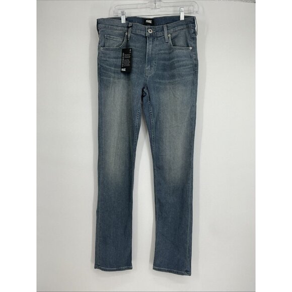 PAIGE FEDERAL NWT $199 TRANSCEND SLIM STRAIGHT DURANT JEANS 32 - Picture 1 of 8